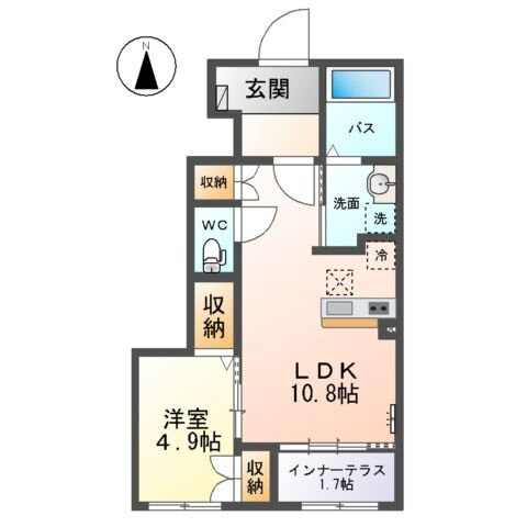 福島県福島市黒岩字榎平 南福島駅 1LDK アパート 賃貸物件詳細