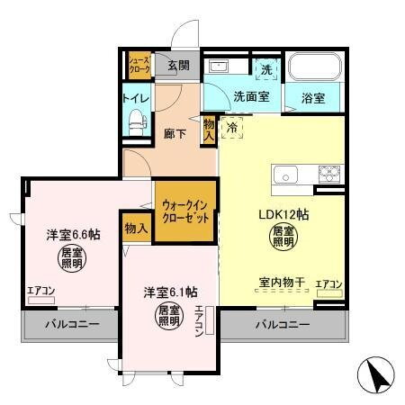 茨城県つくば市島名 万博記念公園駅 2LDK アパート 賃貸物件詳細