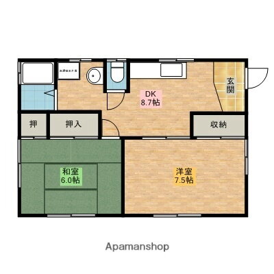 茨城県神栖市知手中央９丁目 下総橘駅 2K 一戸建て 賃貸物件詳細