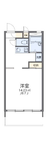 レオパレスアクアマリン 2階 1K 賃貸物件詳細