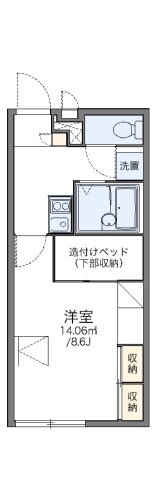 茨城県稲敷郡阿見町中央４丁目 土浦駅 1K アパート 賃貸物件詳細
