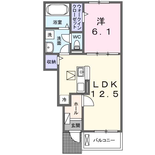 アザレアＴ　Ⅲ 1階 1LDK 賃貸物件詳細