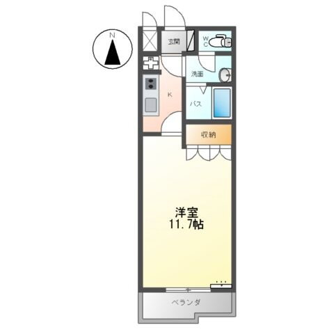 栃木県佐野市高萩町 佐野駅 1K アパート 賃貸物件詳細