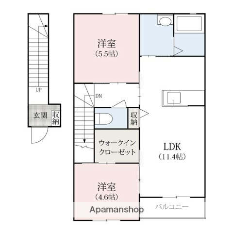 群馬県藤岡市藤岡 群馬藤岡駅 2LDK アパート 賃貸物件詳細