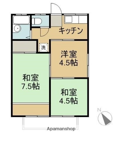 田村ハイツＡ棟 1階 3K 賃貸物件詳細