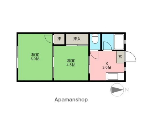 埼玉県さいたま市大宮区高鼻町１丁目 大宮駅 1K アパート 賃貸物件詳細