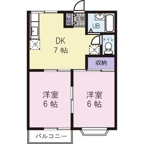 埼玉県さいたま市南区神明１丁目 南浦和駅 2DK アパート 賃貸物件詳細