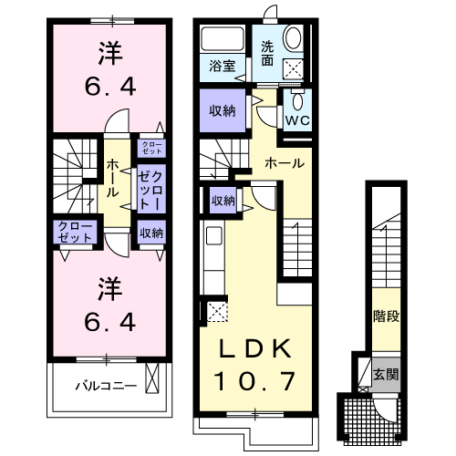 埼玉県さいたま市中央区本町西６丁目 北与野駅 2LDK アパート 賃貸物件詳細