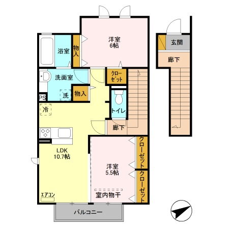 埼玉県さいたま市緑区東浦和３丁目 東浦和駅 2LDK アパート 賃貸物件詳細
