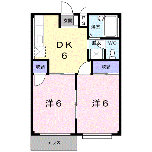 埼玉県行田市佐間３丁目 行田市駅 2DK アパート 賃貸物件詳細