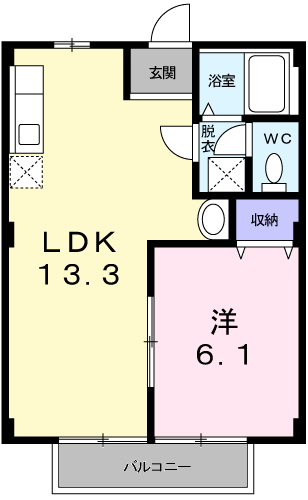 千葉県富里市七栄 成田駅 1LDK アパート 賃貸物件詳細