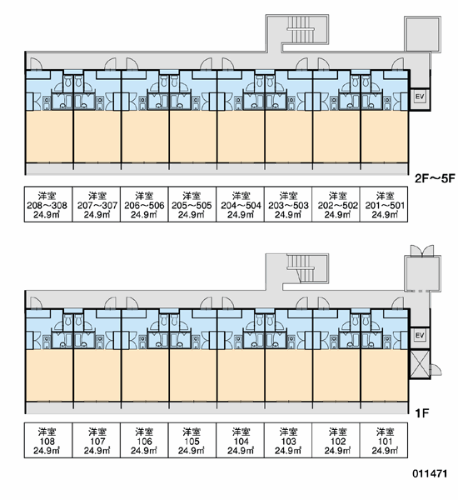 レオパレスエースⅡ 4階 1K 賃貸物件詳細
