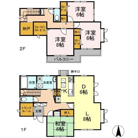 神奈川県横浜市緑区長津田みなみ台６丁目 長津田駅 4LDK 一戸建て 賃貸物件詳細