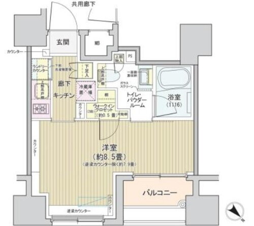 東京都中央区銀座８丁目 築地市場駅 1K マンション 賃貸物件詳細