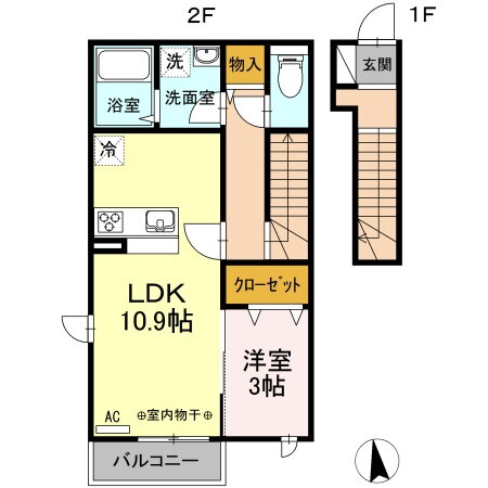 東京都小金井市緑町５丁目 東小金井駅 1LDK アパート 賃貸物件詳細