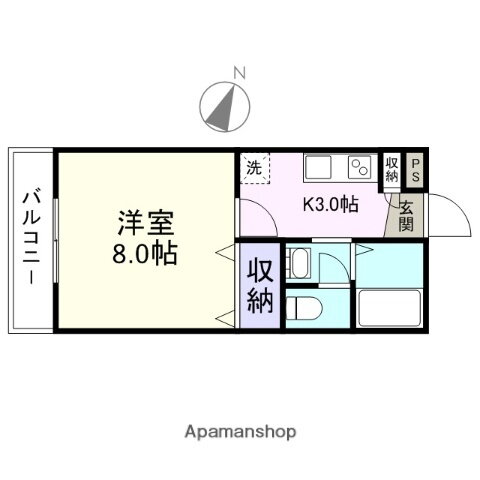 東京都世田谷区喜多見５丁目 成城学園前駅 1K アパート 賃貸物件詳細