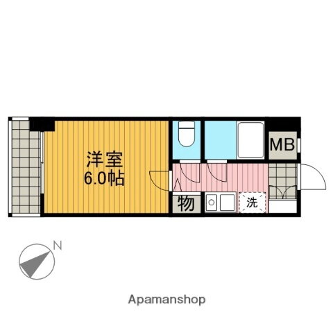 神奈川県相模原市中央区相模原８丁目 相模原駅 1K マンション 賃貸物件詳細