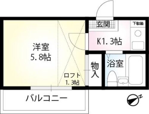 レオパレス観音 2階 1K 賃貸物件詳細