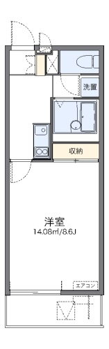 レオネクストレジーナⅢ 1階 1K 賃貸物件詳細