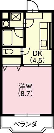 神奈川県平塚市横内 平塚駅 1DK マンション 賃貸物件詳細