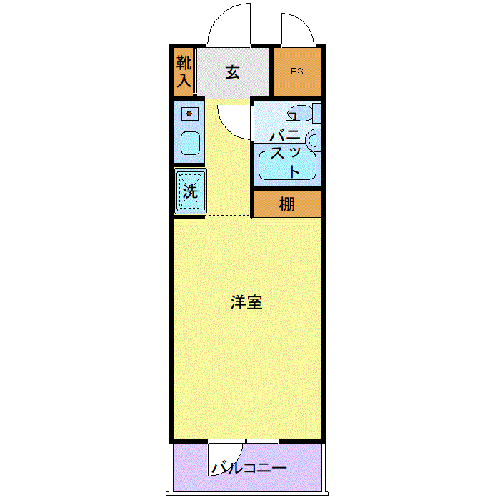 ダイアパレス相模原 8階 ワンルーム 賃貸物件詳細