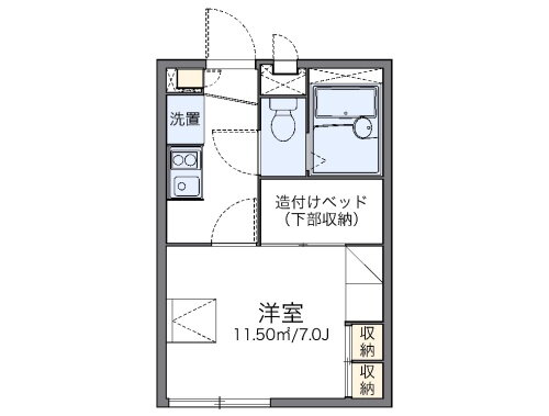 レオパレスエスペーロ 2階 1K 賃貸物件詳細