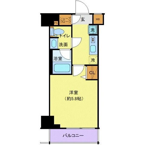 クレヴィスタ品川西大井Ⅱ 2階 1K 賃貸物件詳細