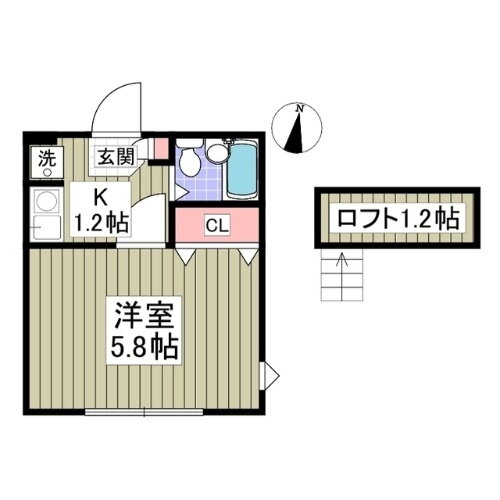 神奈川県平塚市虹ケ浜 平塚駅 1K アパート 賃貸物件詳細