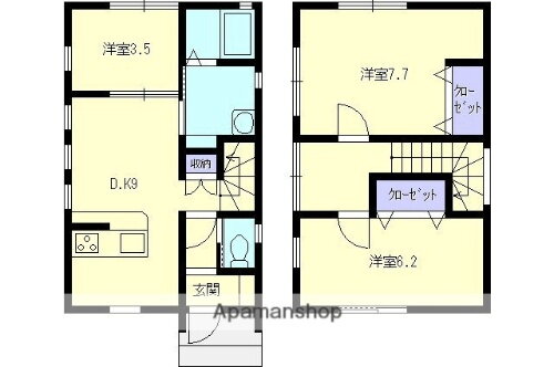 新潟県長岡市脇野町 3DK アパート 賃貸物件詳細