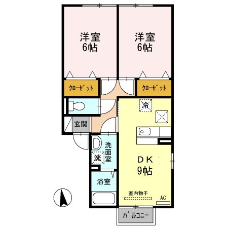 新潟県新潟市北区美里１丁目 豊栄駅 2DK アパート 賃貸物件詳細