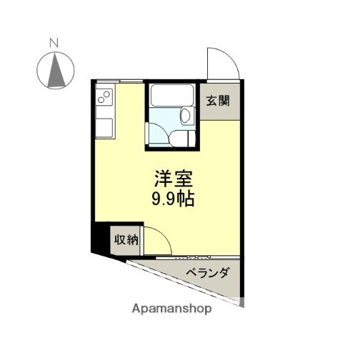 富士マンション 1階 ワンルーム 賃貸物件詳細