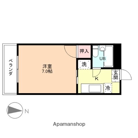 富山県富山市寺町 西富山駅 1K マンション 賃貸物件詳細