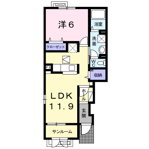 メゾンビューⅤ 1階 1LDK 賃貸物件詳細