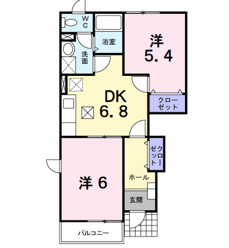 山梨県甲府市上町 甲斐住吉駅 2DK アパート 賃貸物件詳細