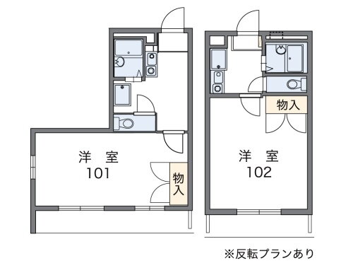 レオパレスイーストリバー 2階 1K 賃貸物件詳細