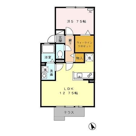 愛知県日進市竹の山２丁目 1LDK アパート 賃貸物件詳細