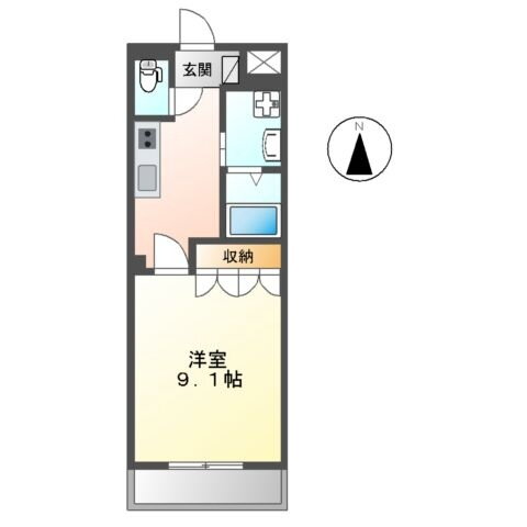 愛知県一宮市伝法寺５丁目 稲沢駅 1K マンション 賃貸物件詳細