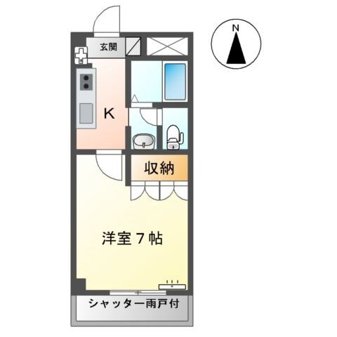 グランコートサノ 1階 1K 賃貸物件詳細