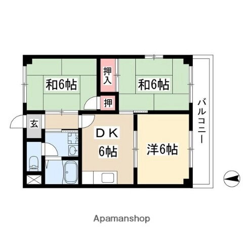 クインハイツ 3階 3DK 賃貸物件詳細