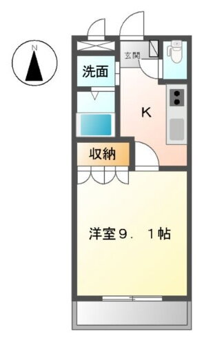 エンジェルシャトー 1階 1K 賃貸物件詳細