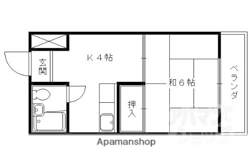 京都府京都市山科区大宅御供田町 椥辻駅 1K マンション 賃貸物件詳細