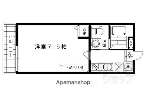 フラッティ堀川高辻 4階 1K 賃貸物件詳細