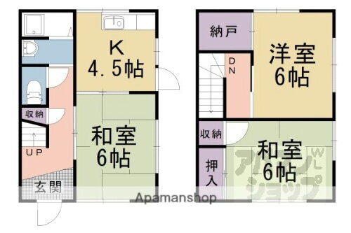 京都府京都市山科区上野御所ノ内町 山科駅 3DK 一戸建て 賃貸物件詳細