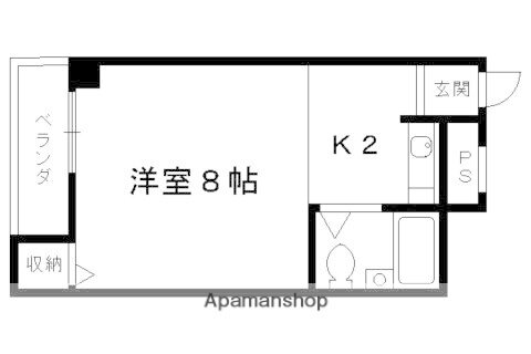 マンションローレル 5階 1K 賃貸物件詳細