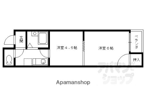 ＡＮＥＸ御所南 3階 2K 賃貸物件詳細