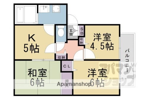 京都府京都市山科区音羽珍事町 追分駅 3DK アパート 賃貸物件詳細