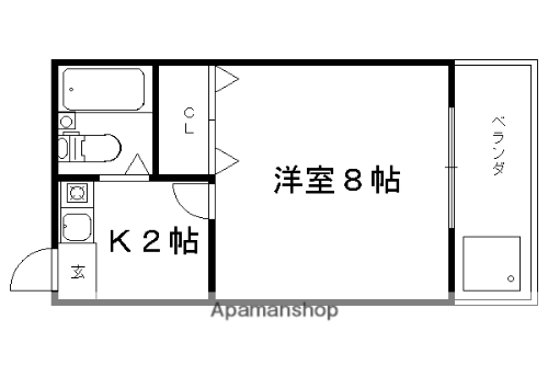 京都府京都市左京区一乗寺築田町 茶山・京都芸術大学駅 1K アパート 賃貸物件詳細