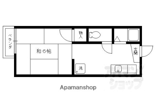 京都府京都市北区衣笠東開キ町 北野白梅町駅 1K アパート 賃貸物件詳細