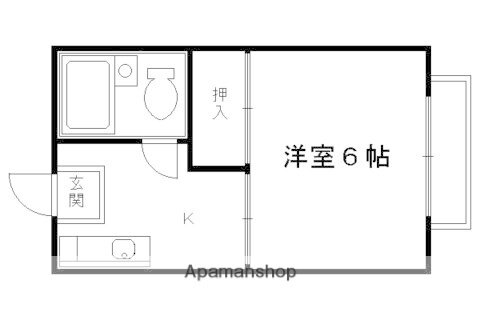 京都府京都市右京区花園一条田町 花園駅 1K アパート 賃貸物件詳細