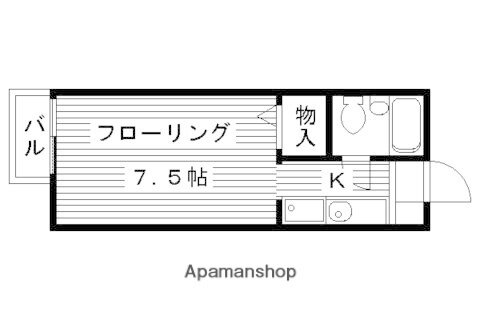 京都府京都市右京区梅津高畝町 松尾大社駅 1K アパート 賃貸物件詳細